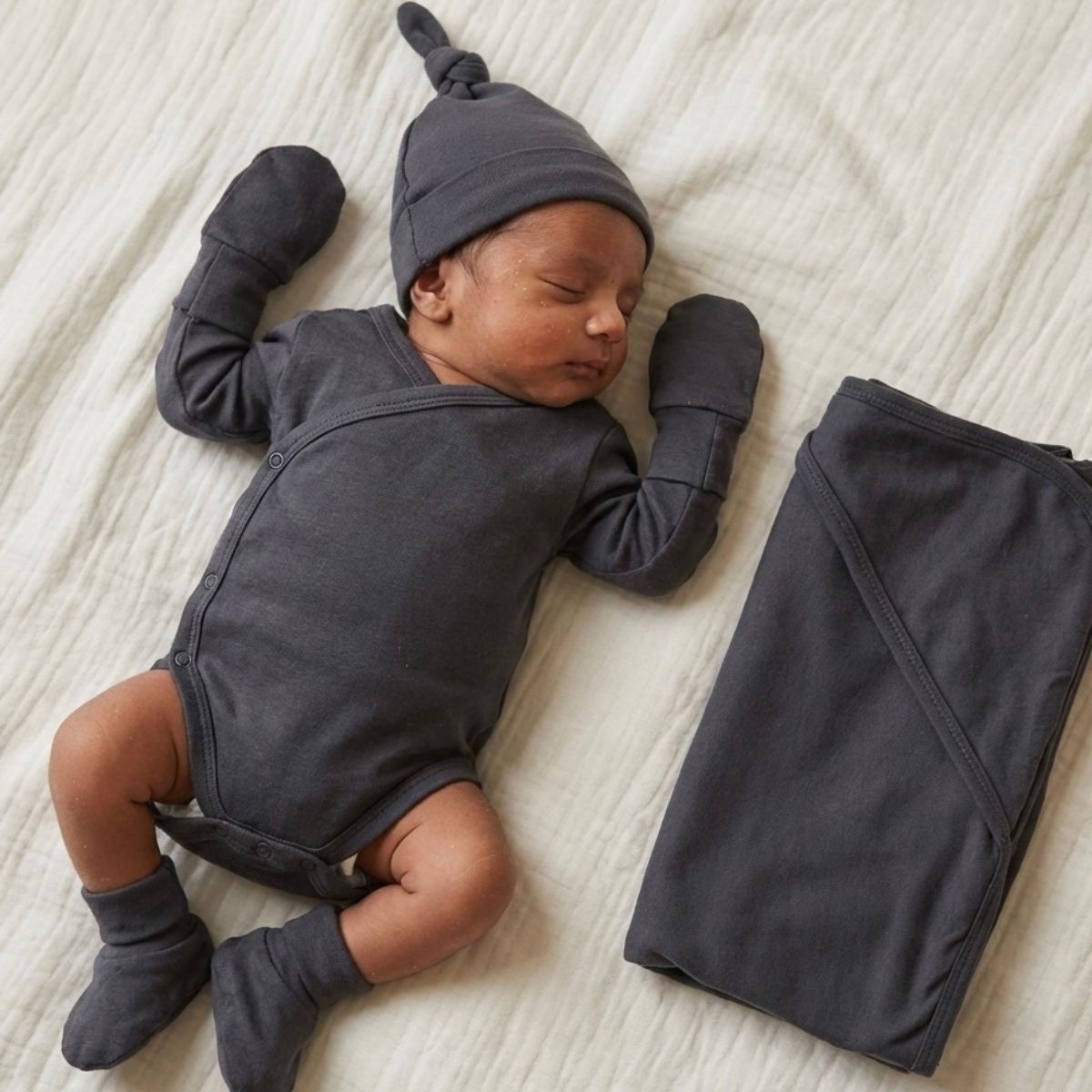 Dark Grey Delight - New Born Set