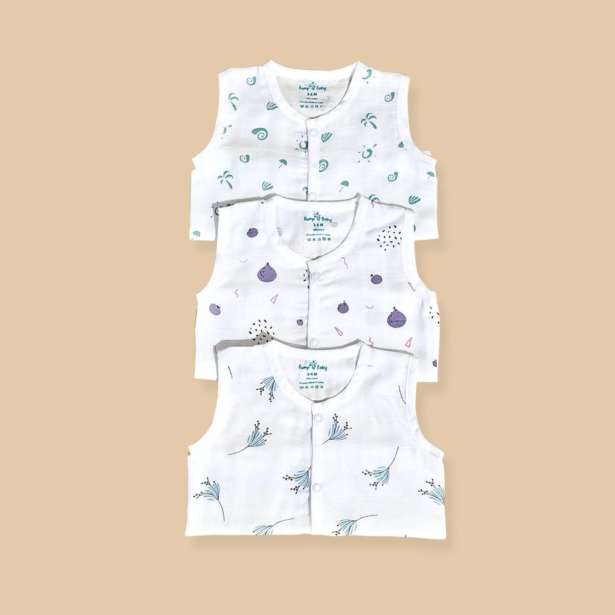 Baby Jabla Combo - 100% Muslin Cotton