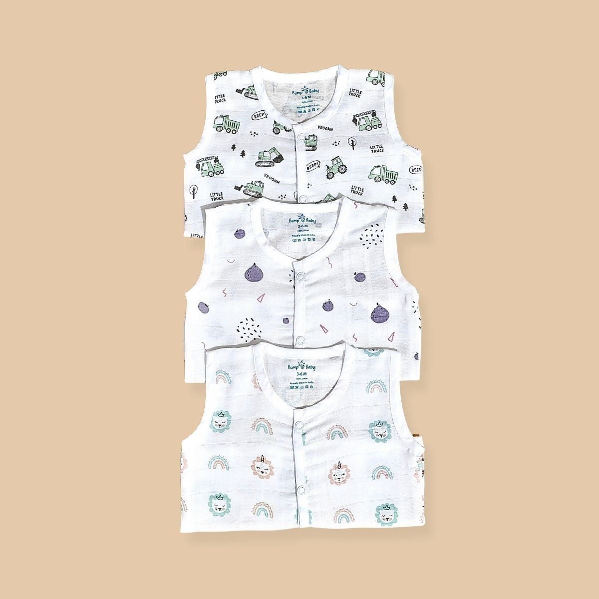 Baby Jabla Combo - 100% Muslin Cotton