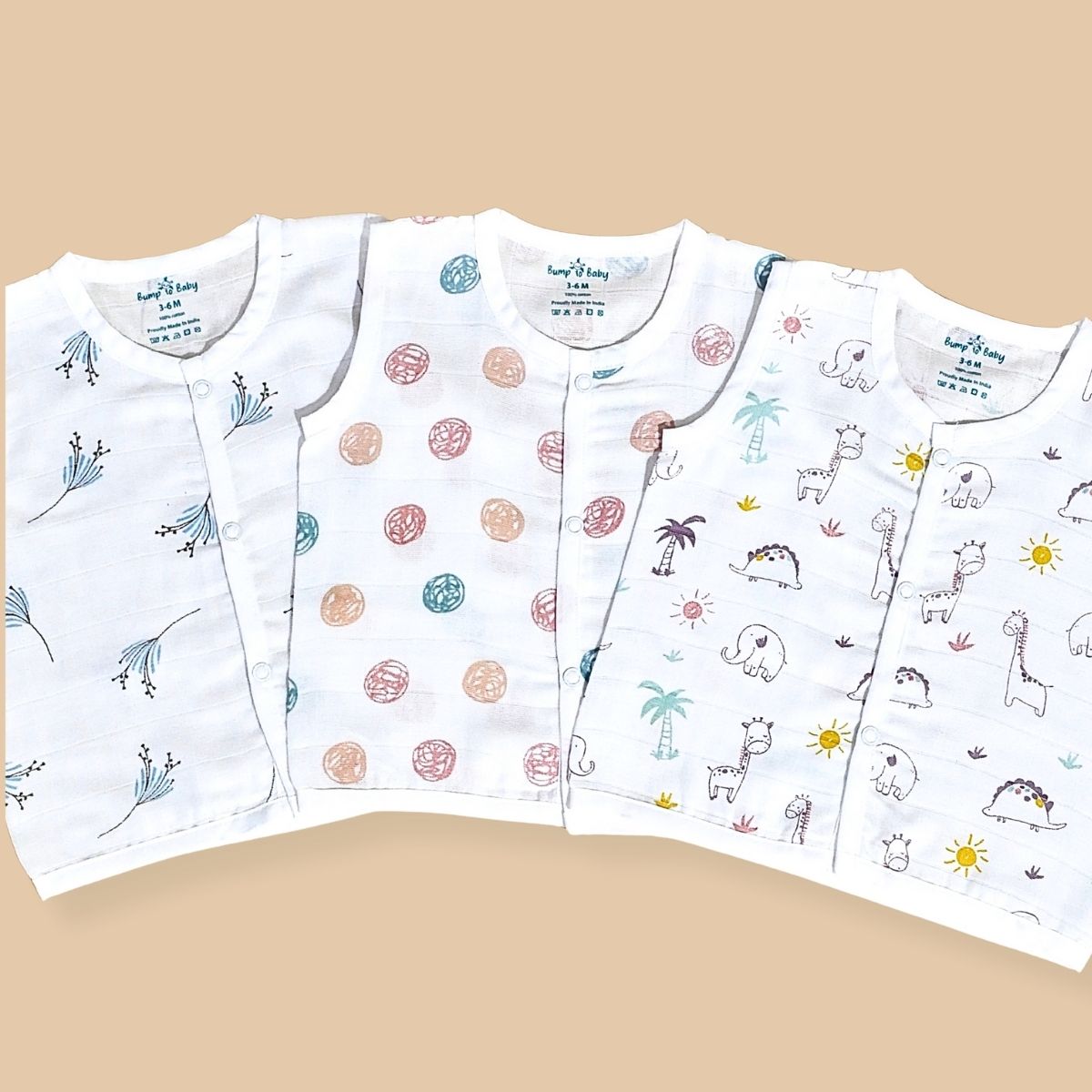 Baby Jabla Combo - 100% Muslin Cotton